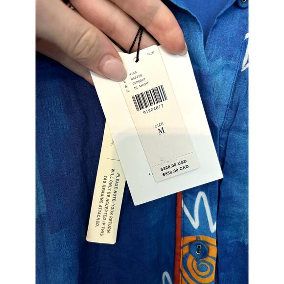 NWT La Maise Studio Long-Sleeve Tie-Waist Maxi Dress - Picture 5 of 7